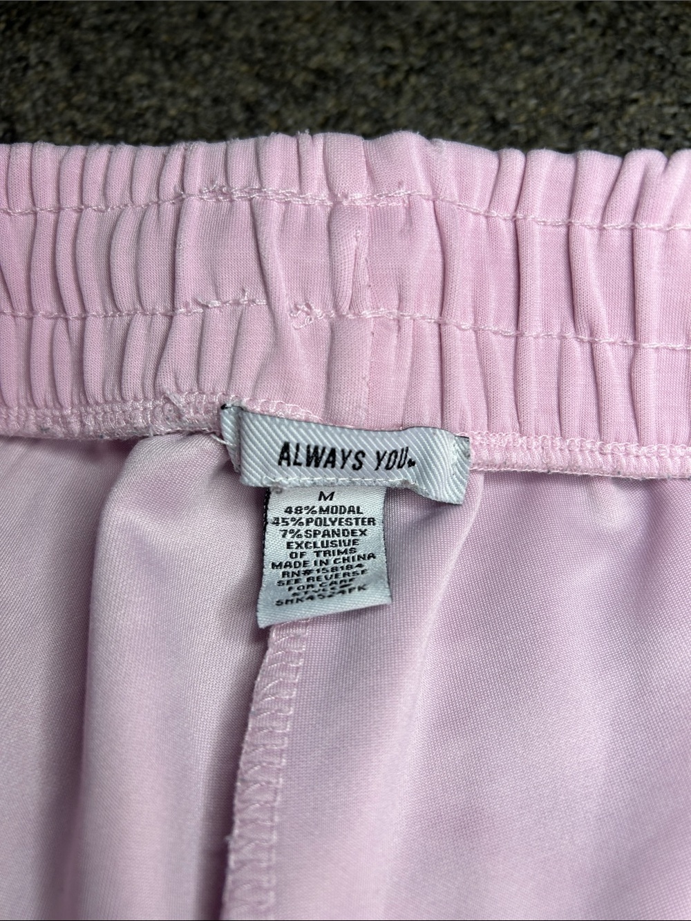 Pink Drawstring Athletic Shorts - Picture 2 of 2